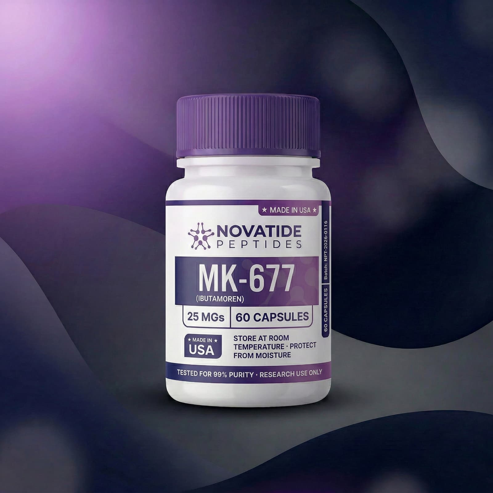 MK-677 (25mg) x 60 Capsules — 25mg x 60